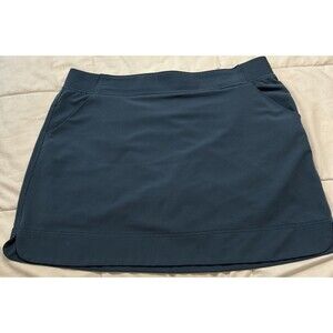 32 Degree Cool Iron Blue Womens Skort Skirt Sz XL Stretch Pockets Under Shorts